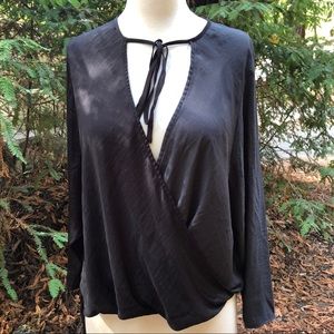 SOLD Silence + Noise Tie Front Blouse